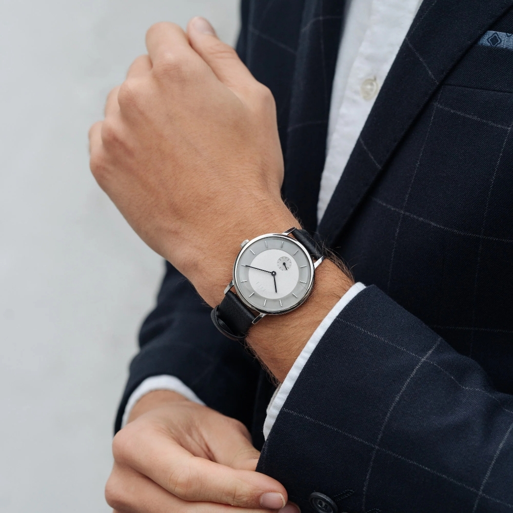 DuFa x Kroyer Saetter Lassen DF-9031-01 Silver White Analog Watch - Picture 3 of 7